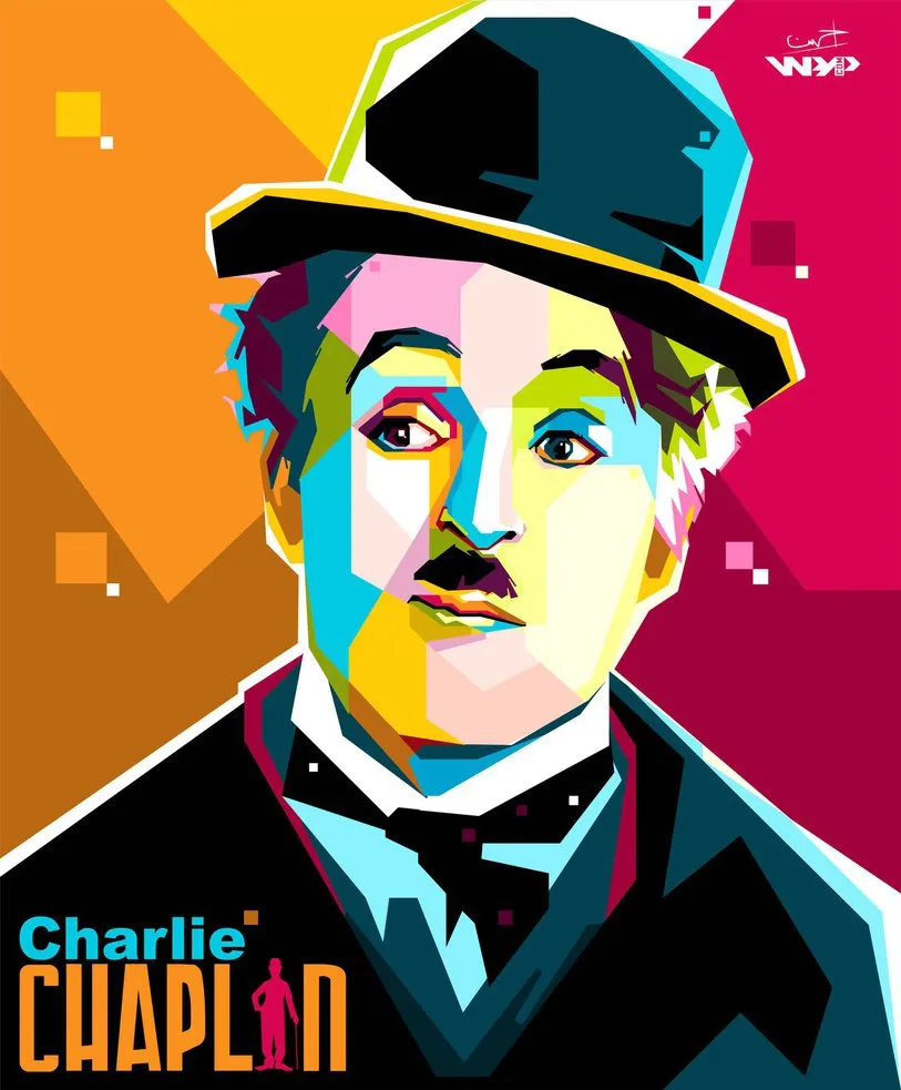 Foto WPAP Charlie Chaplin