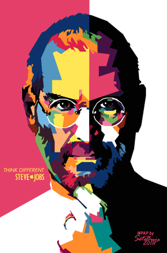Foto WPAP Steve Jobs