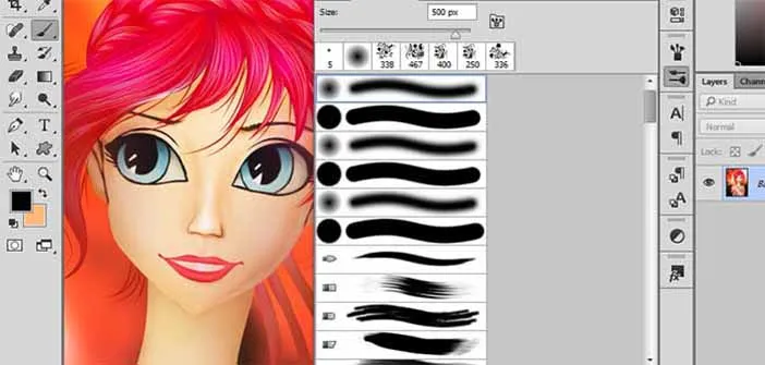 Kuas Photoshop Yang Macam - Macam