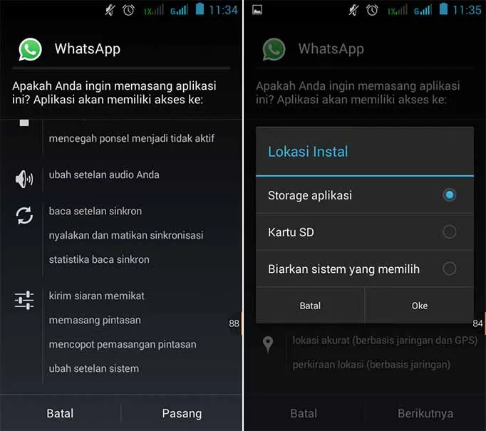 Install Aplikasi Android
