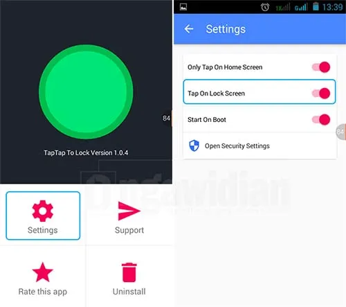 Mengunci Layar Android Hanya Dengan Dua Kali Sentuhan