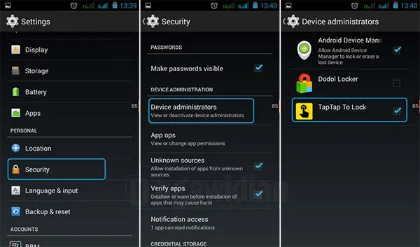 Mengunci Layar Android Tanpa Menekan Tombol Power