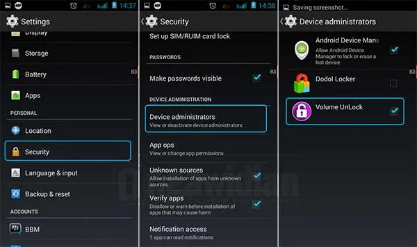 Menutup dan Membuka Kunci Layar Android Dengan Volume Unlock 