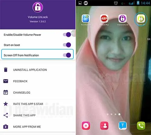 Menyalakan dan Mematikan Layar Android Tanpa Menekan Tombol Power 