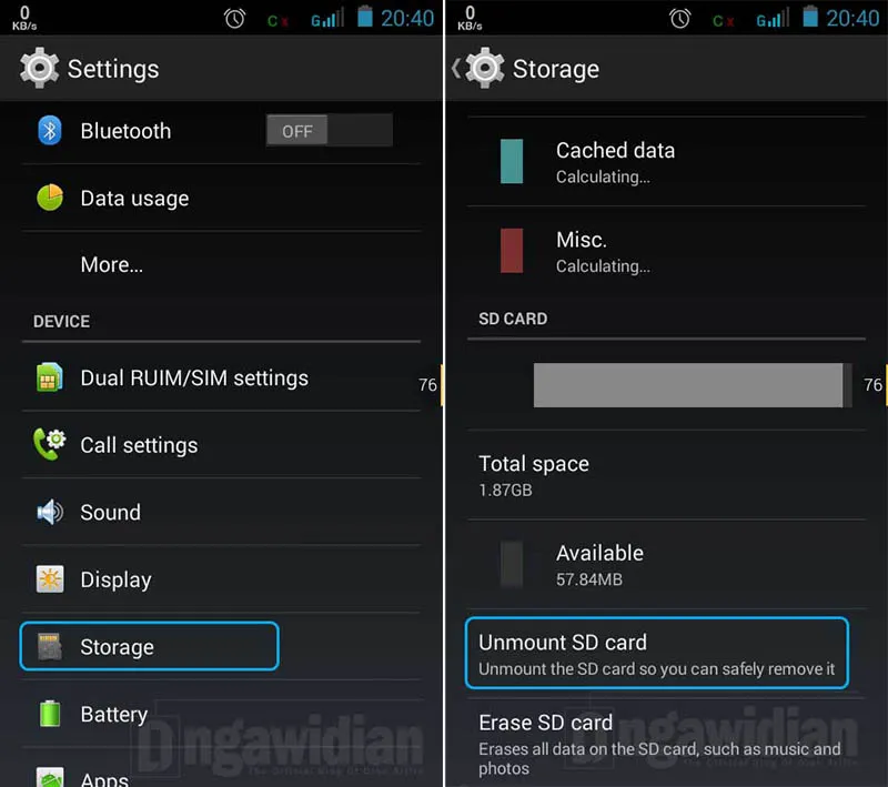 Cara Membagi Partisi SD Card Android
