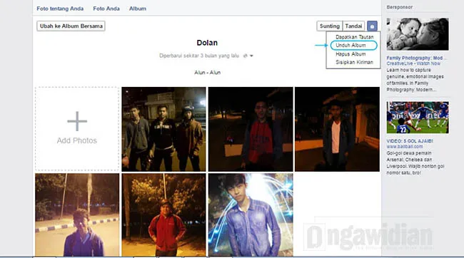 Download Album Foto Facebook