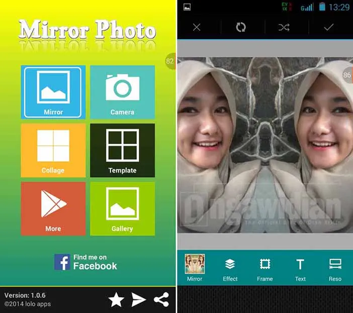 Cara Membuat Efek Cermin Pada Foto