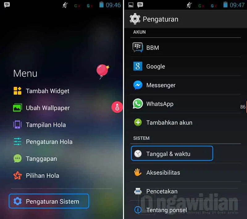 Cara Mengganti Tanggal dan Jam Android