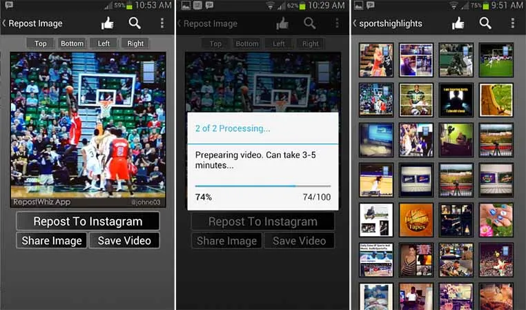 Download Aplikasi RepostWhiz Repost Video Photos