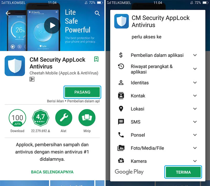 Download dan Install CM Security 1