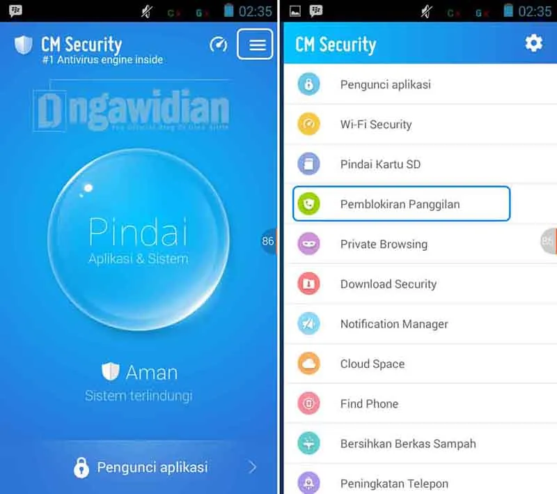 Memblokir Panggilan Masuk di Android 