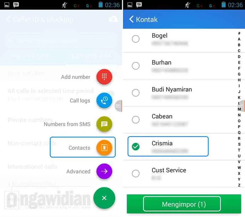 Memblokir Panggilan Masuk di Android