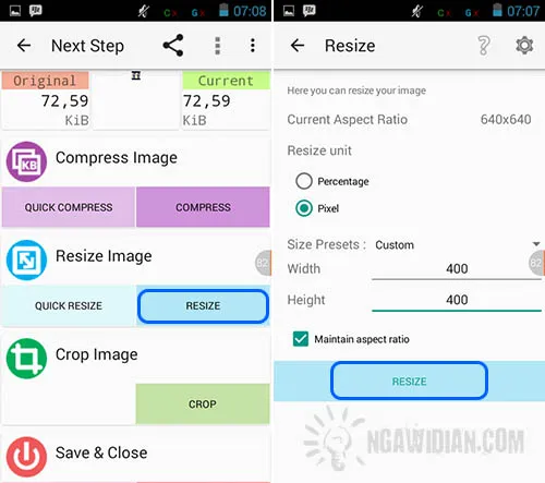 Mengecilkan Ukuran Gambar Dengan Photo Compress