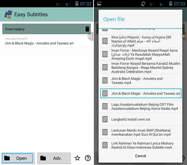 Cara Edit Subtitle di Android 1