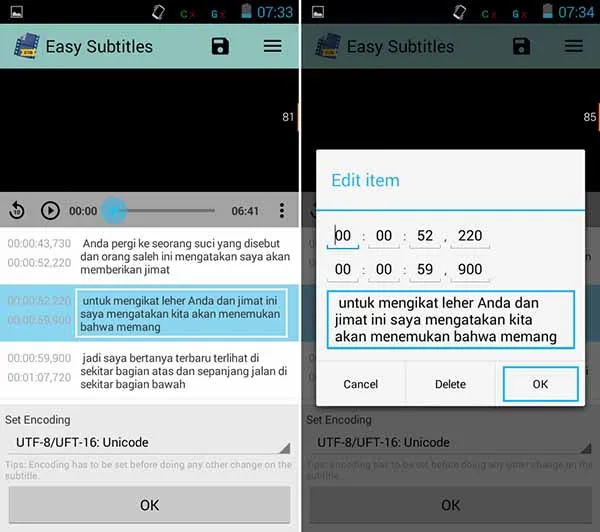 Cara Edit Subtitle di Android 2