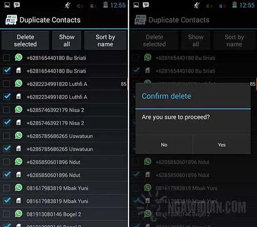 Cara Menghapus Kontak Ganda di Android