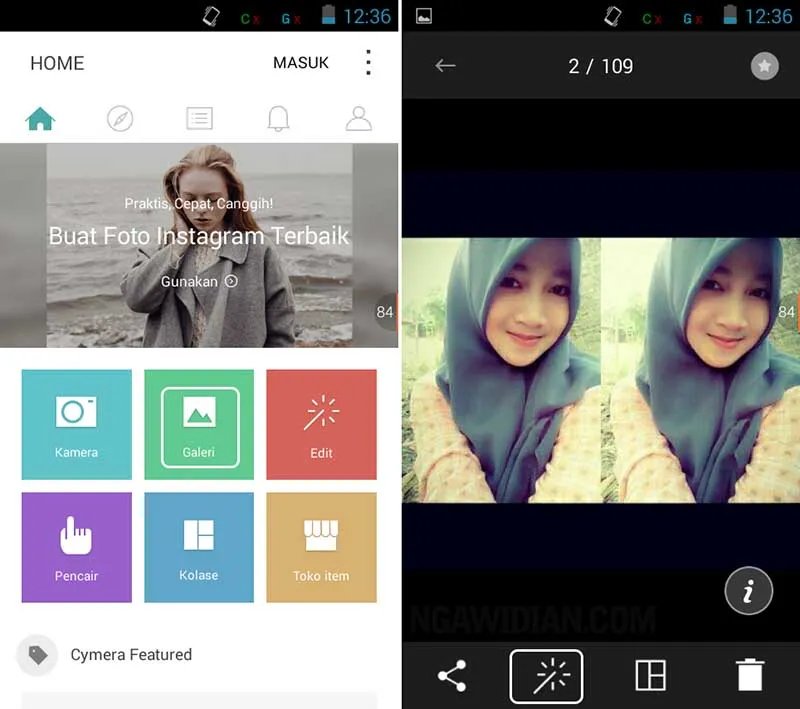 Edit Foto Meme Dengan Cymera Android