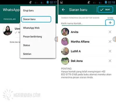 Fitur Broadcast WhatsApp 1