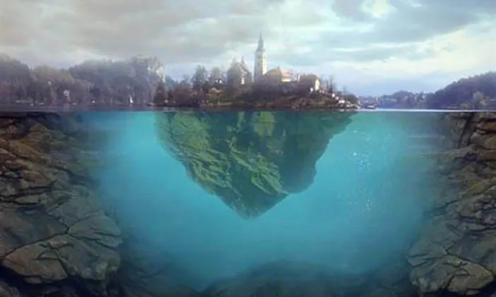 Membuat Efek Pulau Mengambang di Air 18