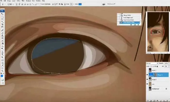 Membuat Vector Mata Dengan Photoshop 5