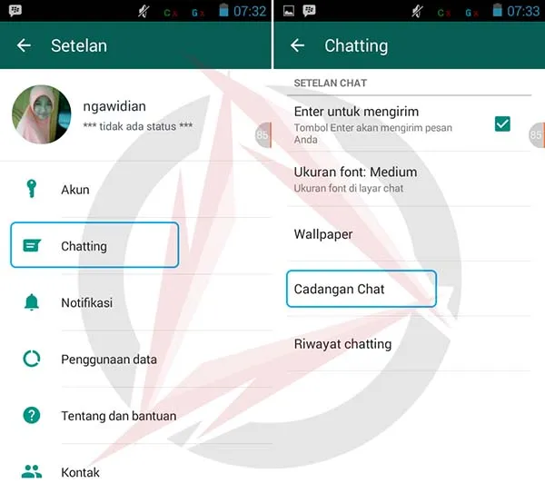Backup Chat WhatsApp