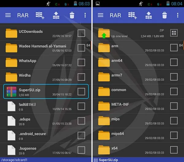 Membuka File RAR dan ZIP di Android