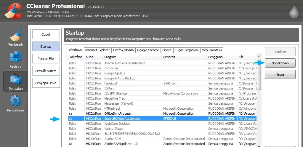 Mempercepat Startup Windows