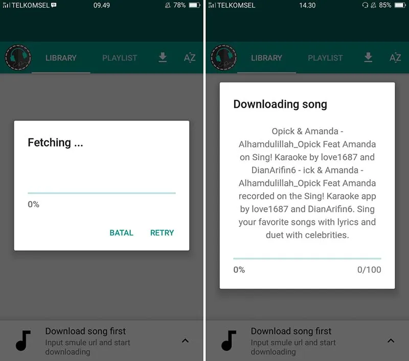 Download Rekaman Smule