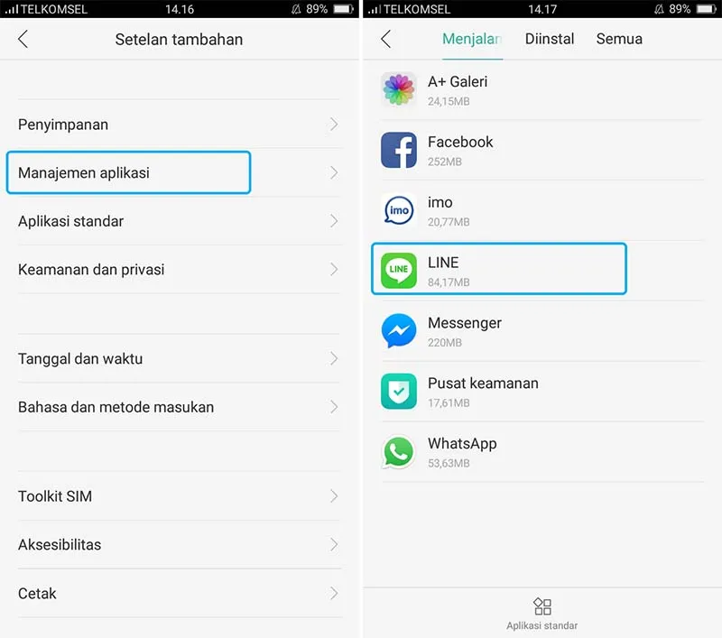 Hapus Aplikasi Android