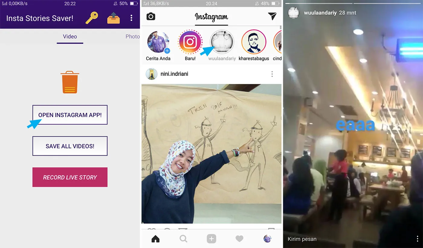 Buka Video Stories Instagram