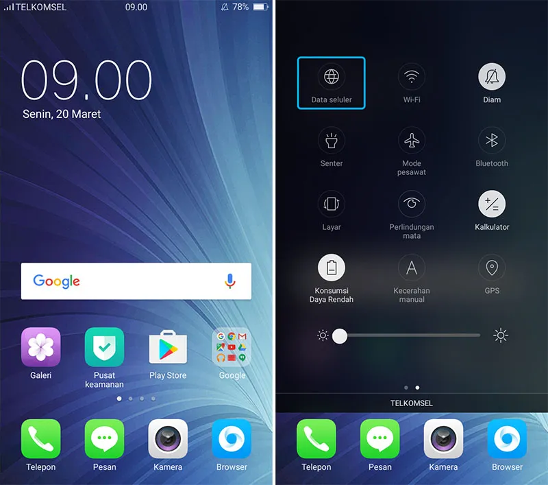 Matikan Data Internet