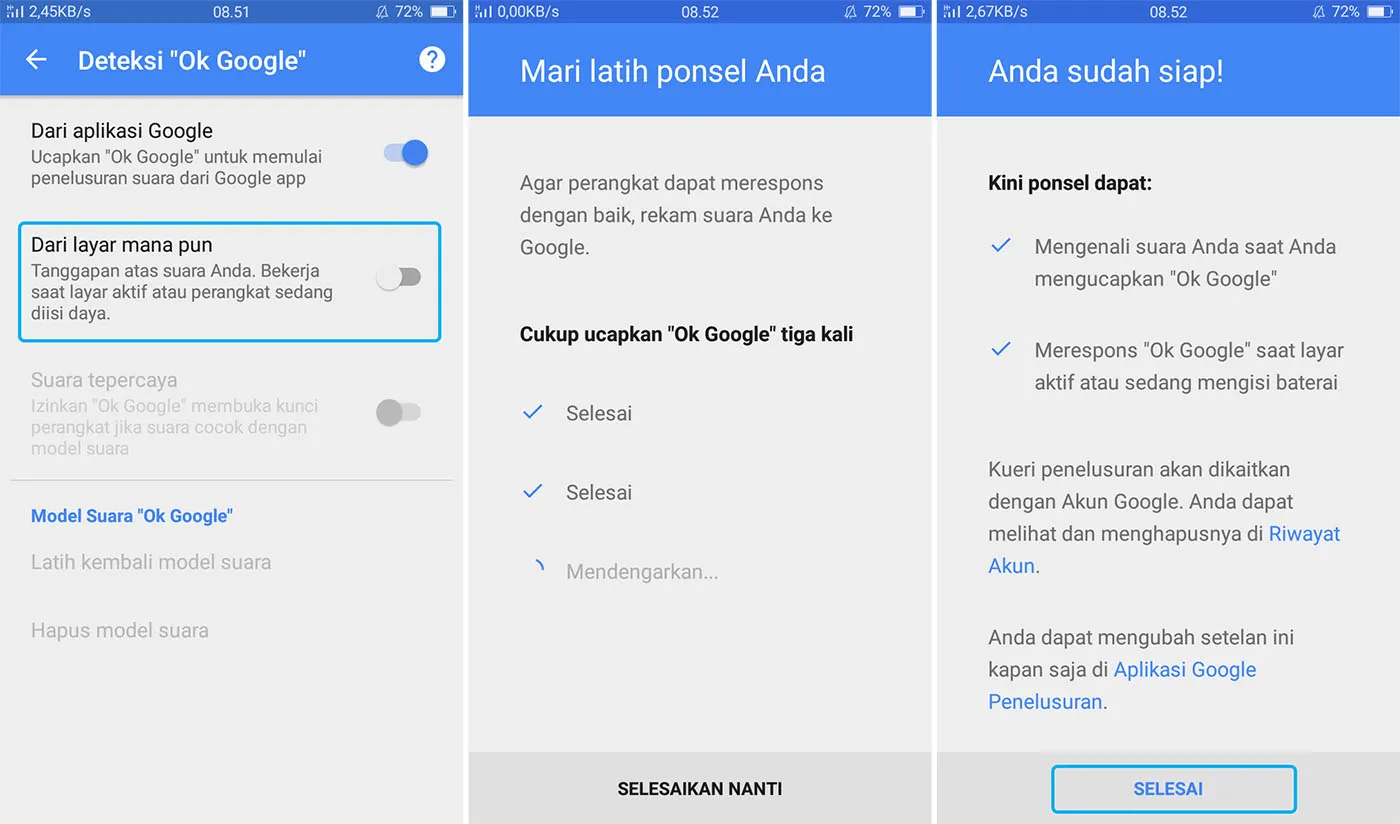 Ucapkan Ok Google 