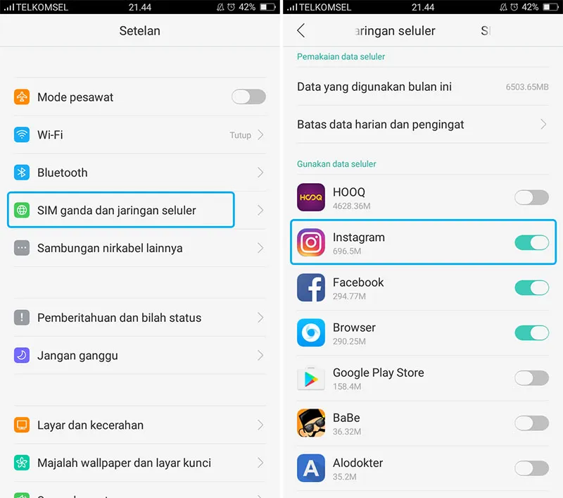 Menonaktifkan Aplikasi di HP OPPO