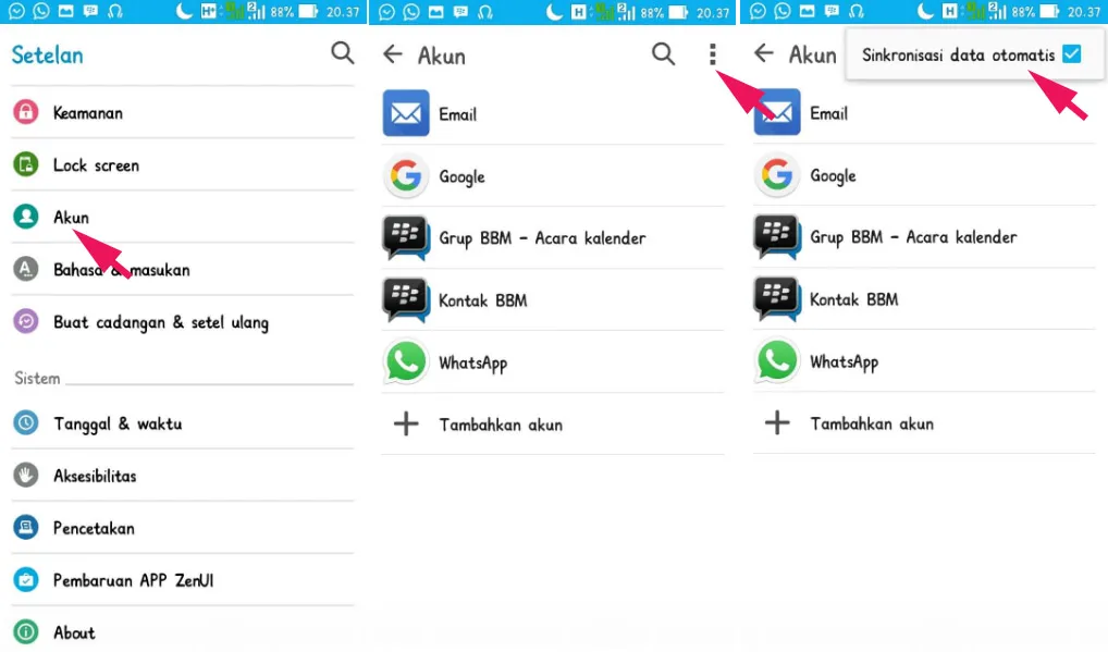 Matikan Fitur Sinkronisasi Data Otomatis ASUS