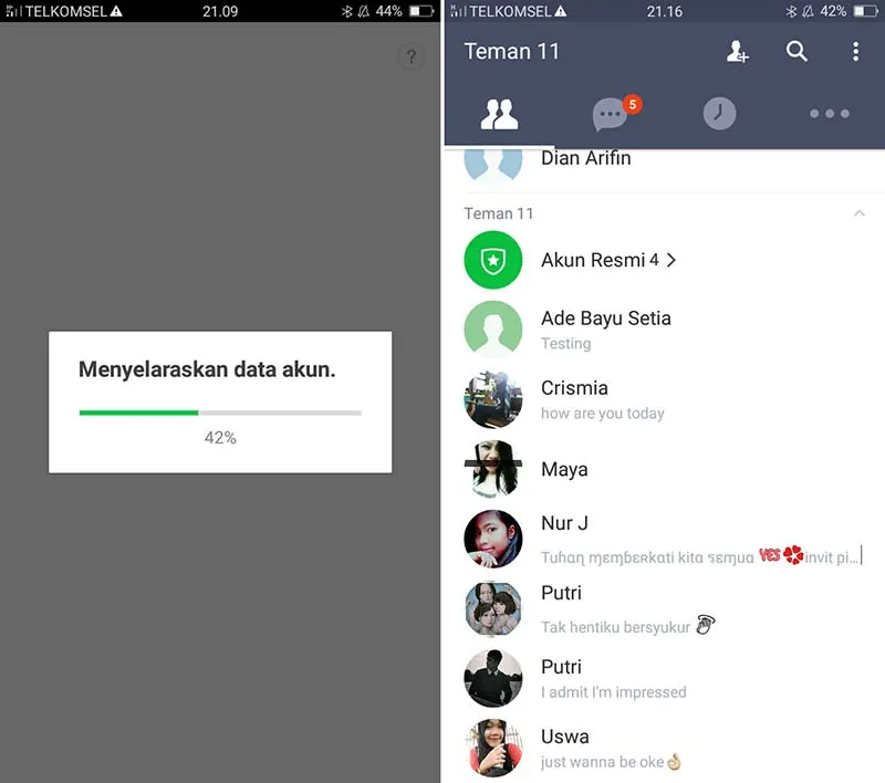 Membuat Akun LINE Android 
