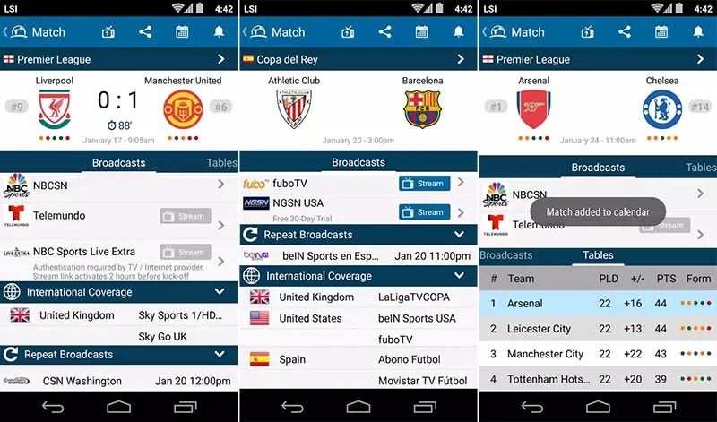 Live Soccer TV Broadcast Guide