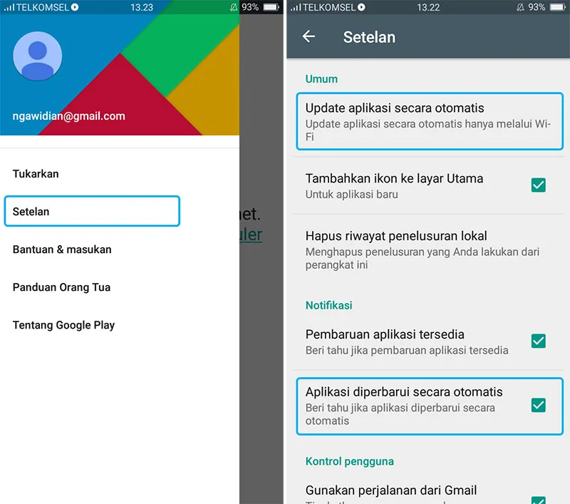 Matikan Fitur Update Otomatis Google Play
