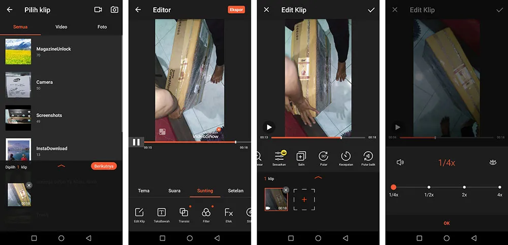Mempercepat Gerakan Video Android