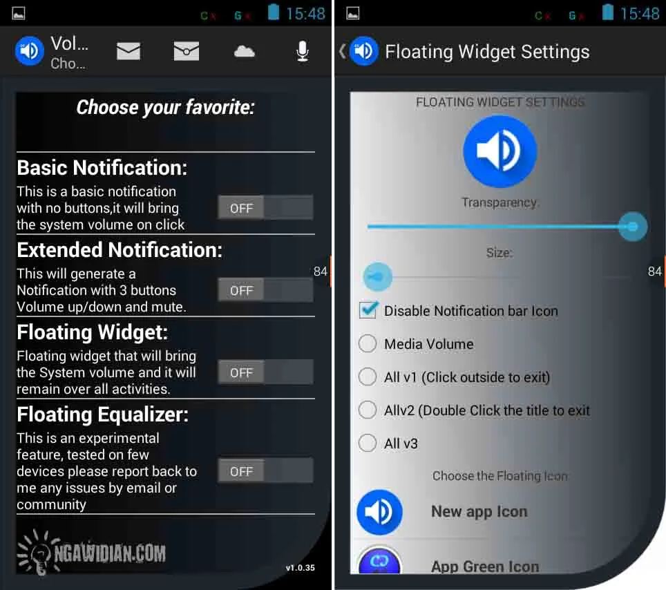 Mengatur Suara Android Dengan Volume ChopCut 1