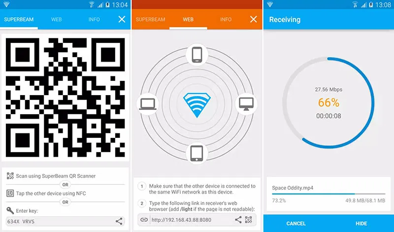 Superbeam WiFi Direct Share