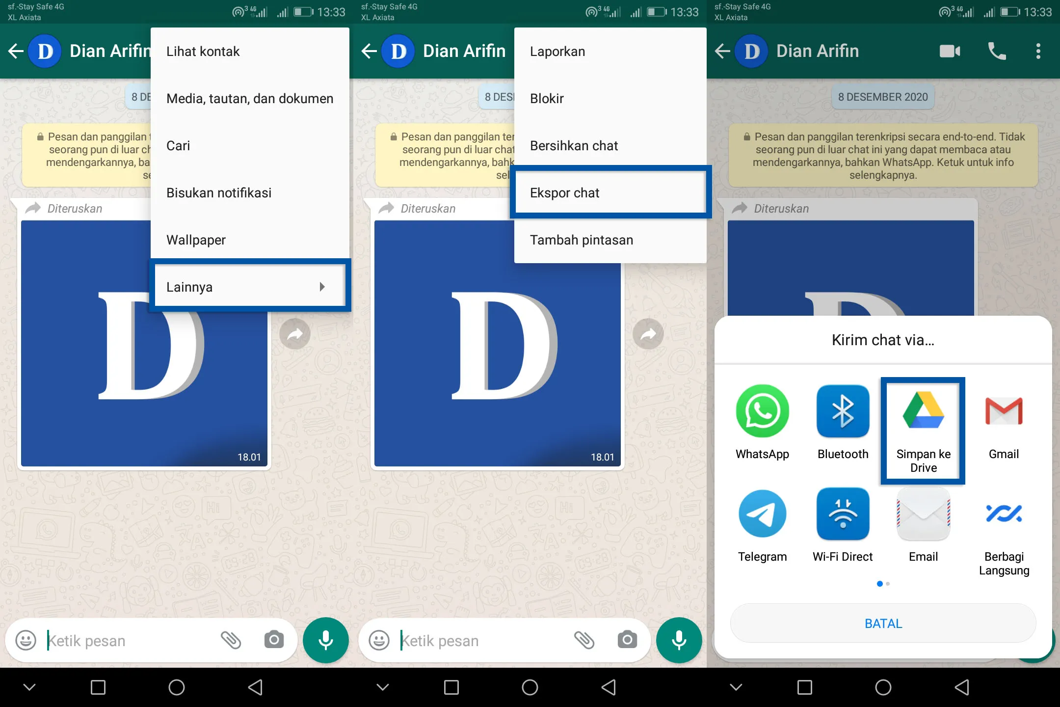 Arsipkan Riwayat Chat WhatsApp Format TXT