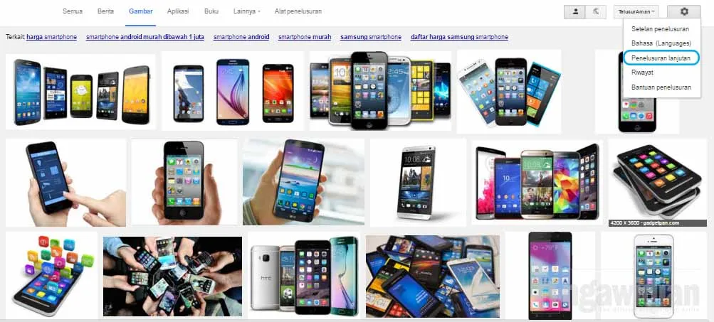 Cara Cari Gambar Legal Di Google 2