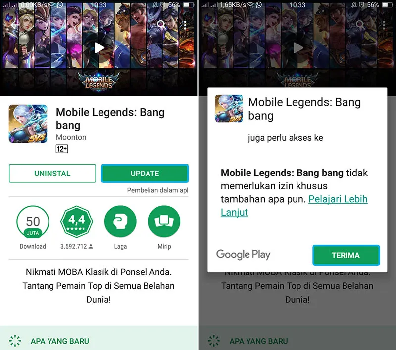 Update Game Mobile Legends