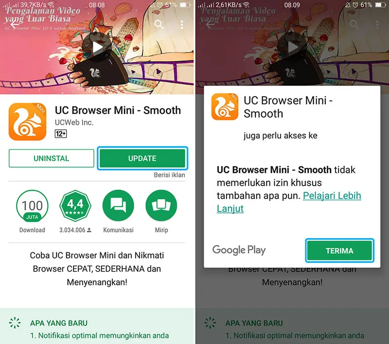 Update UC Browser