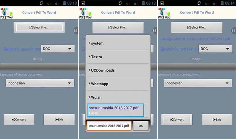 Cara Convert PDF ke Doc di Android