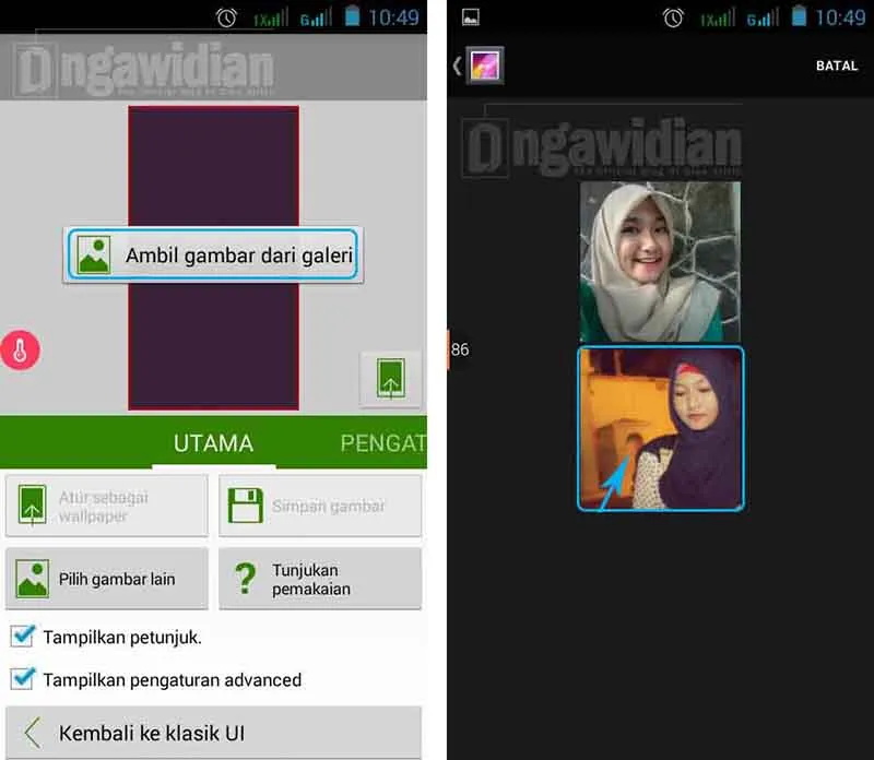 Mengganti Wallpaper Android