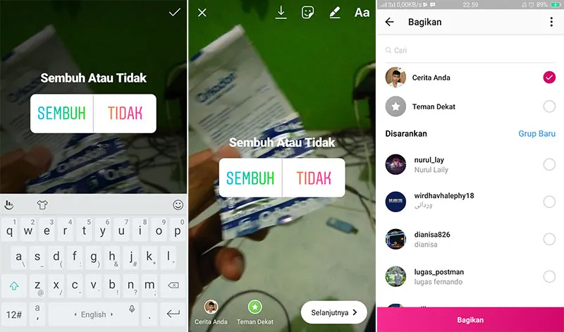 Tentukan Polling Instagram