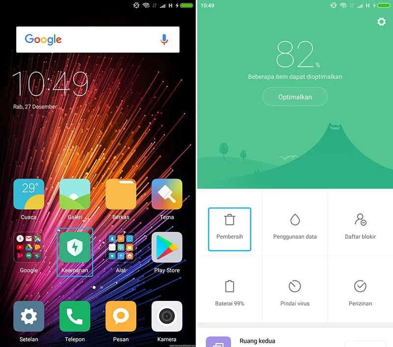 Aplikasi Keamanan Xiaomi