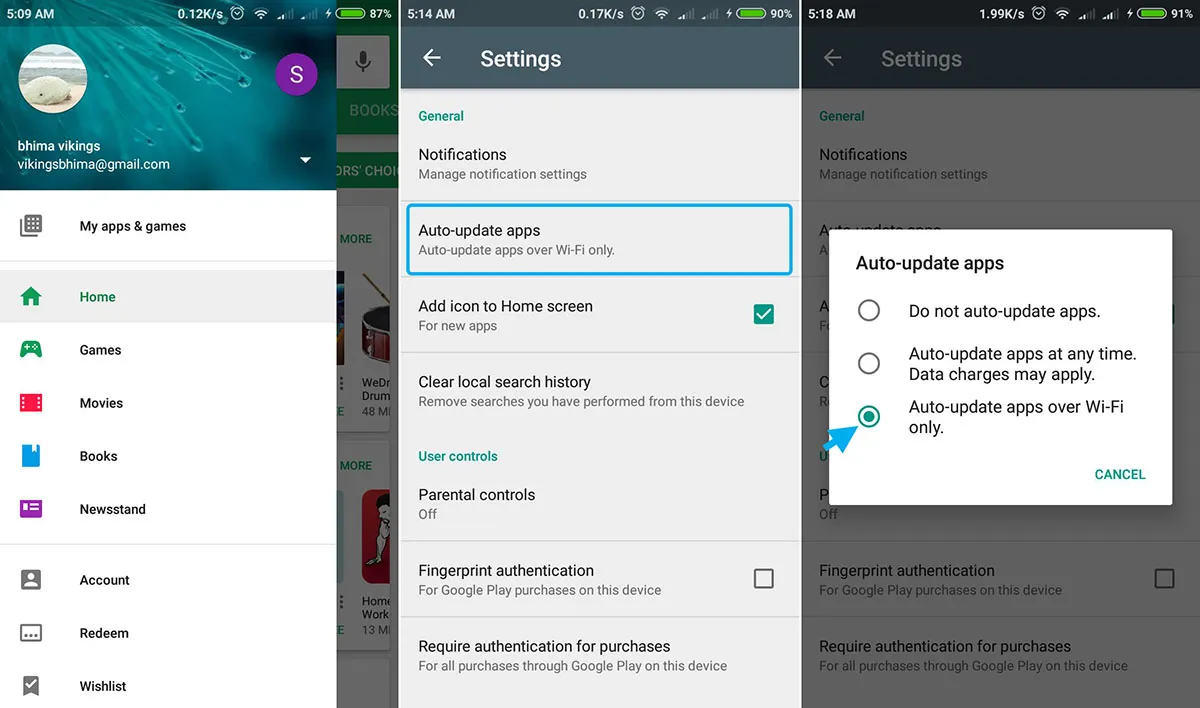 Mematikan Update Otomatis