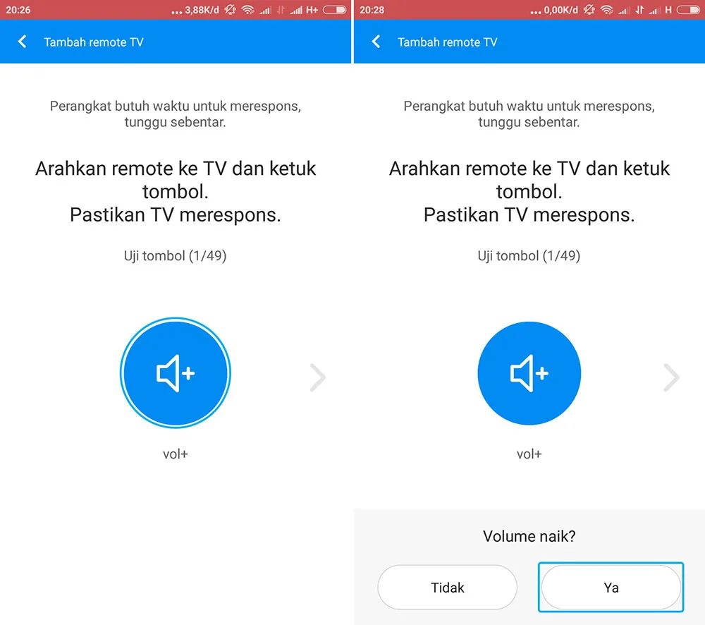 Uji Volume Mi Remote